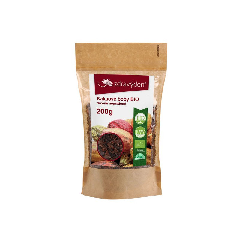 Healthy Day Organic crushed unroasted cocoa beans 200g