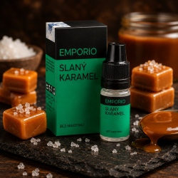Emporio E-liquid - Salted Caramel 10 ml - Nicotine-Free