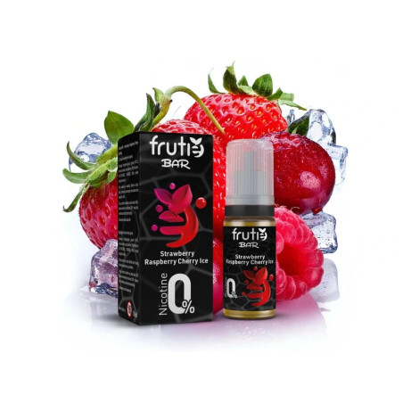 Frutie BAR - Strawberry, Raspberry, Cherry Ice 10ml - bez nikotinu