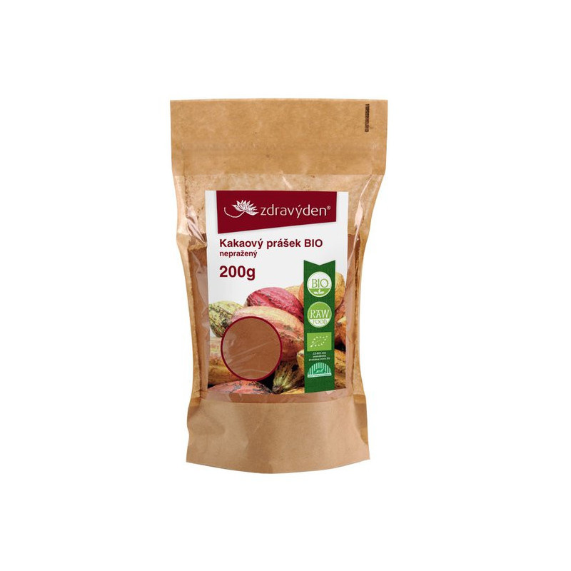 Zdravý den Bio-Kakaopulver, ungeröstet, 200 g