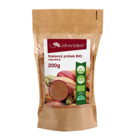 Zdravý den Bio-Kakaopulver, ungeröstet, 200 g
