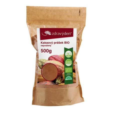Zdravý den Kakaový prášek BIO nepražený 500g