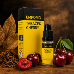 E-liquid Emporio - Tabáček Cherry 10ml - bez nikotinu