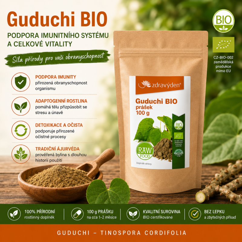 Zdravý den Guduchi BIO prášok 100 g