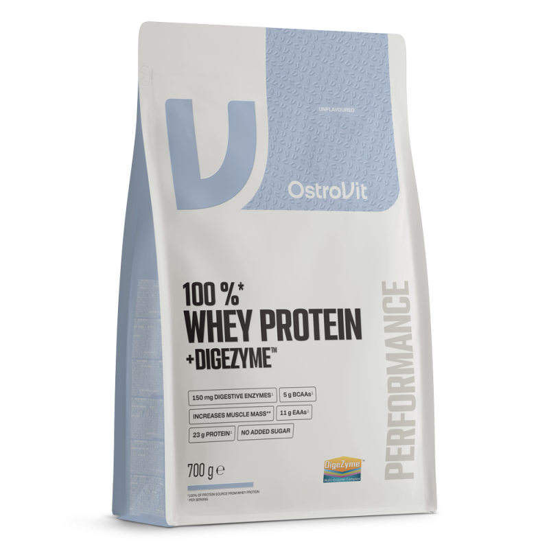 OstroVit 100% Whey Protein + DigeZyme 700 g - natural