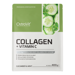 OstroVit Kolagen + vitamín C 400 g – okurka s mátou