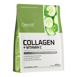 OstroVit Kolagen + vitamín C 400 g – okurka s mátou