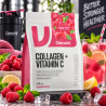 OstroVit Kolagen + vitamín C je vysoce kvalitní doplněk stravy, který je zdrojem hydrolyzovaného hovězího kolagenu a cenné kyseliny L-askorbové. Jedná se o přípravek v práškové formě, dostupný v různých příchutích, který se skvěle hodí jako doplněk každodenní stravy fyzicky aktivních osob a lidí, kteří dbají o zdravý a krásný vzhled.