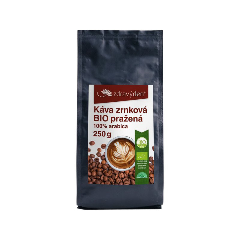 Zdravý den Organiczna kawa palona ziarnista 250g