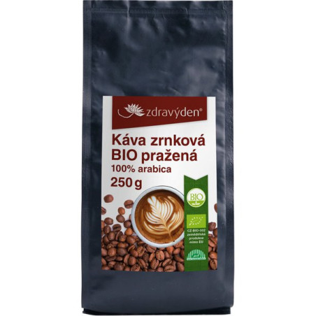 Zdravý den Organic roasted coffee beans 250g