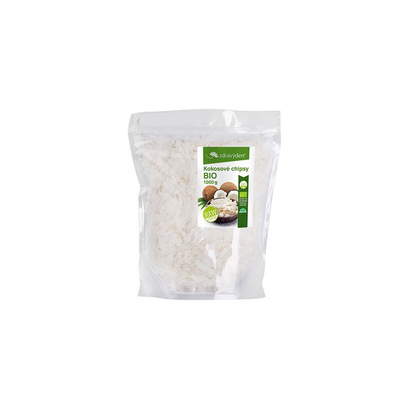 Zdravý den Organic Coconut Chips 1000g