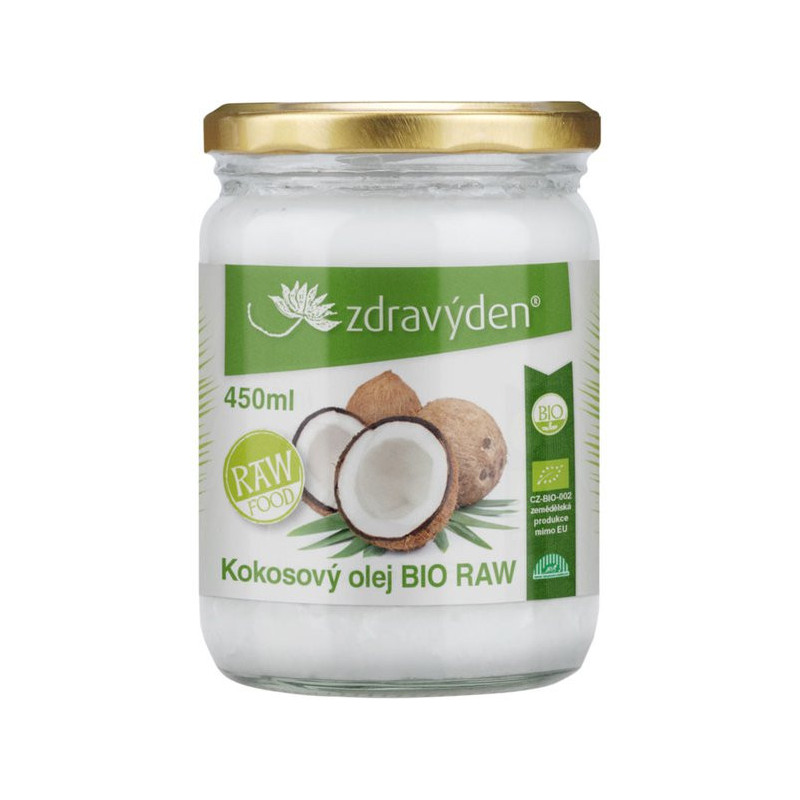 Zdravý den Coconut oil BIO RAW 450ml