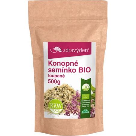 Zdravý deň Organické konopné semienko 500g