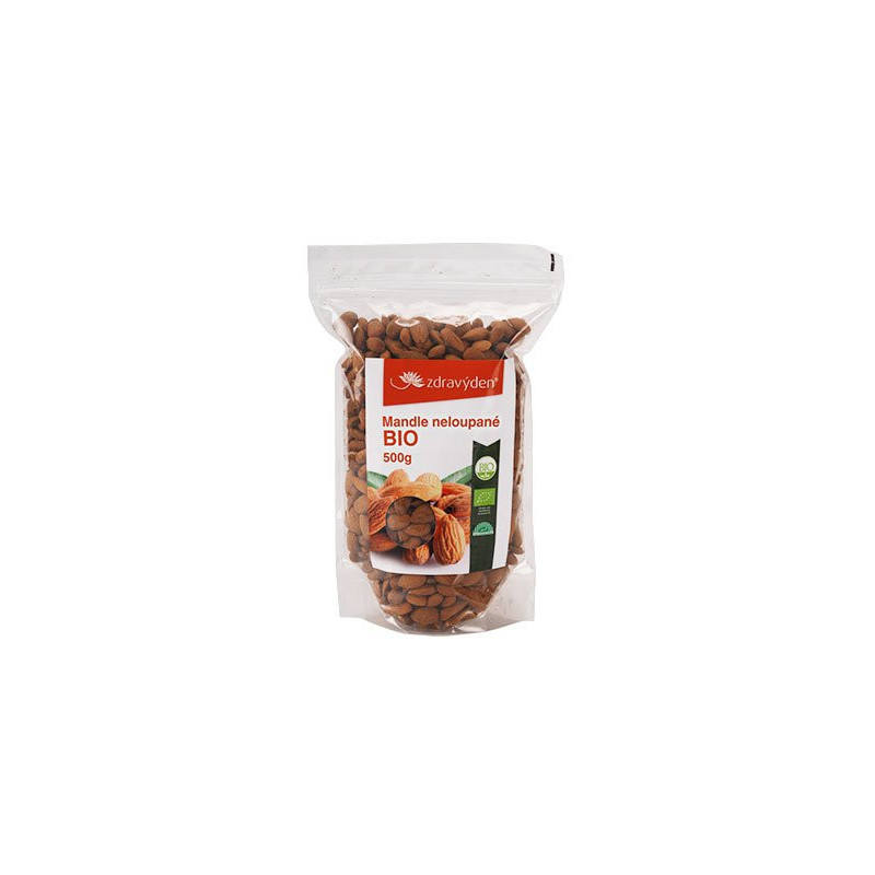 Ungeschälte Mandeln BIO 500g