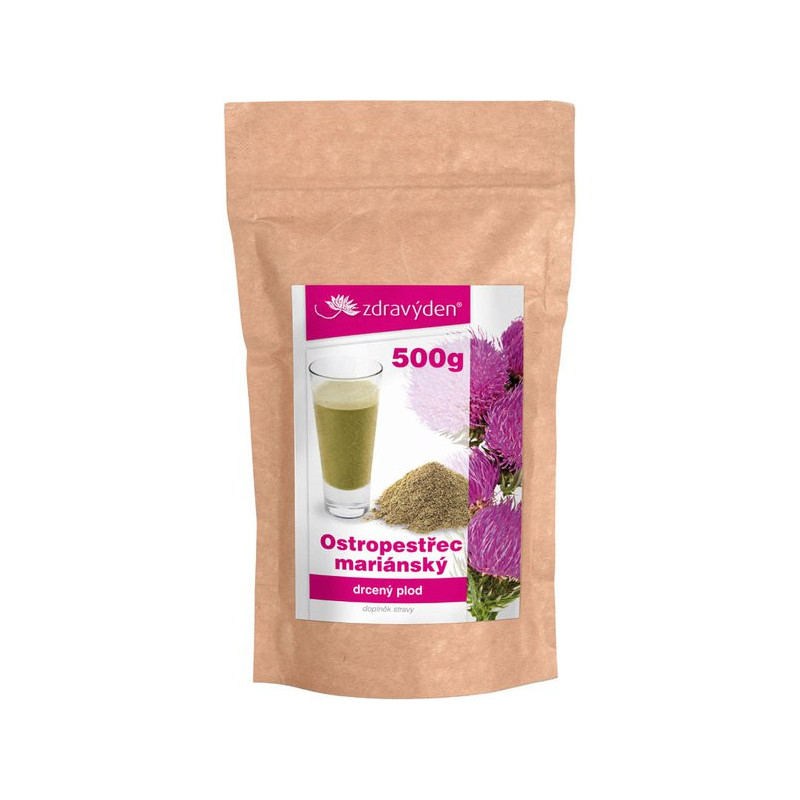 Zdravý den Mariendistel, zerkleinerte Früchte 500g