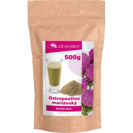Zdravý den Mariendistel, zerkleinerte Früchte 500g