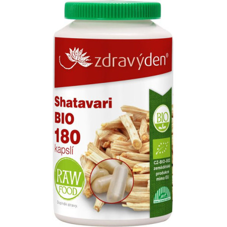 Zdravý den Shatavari BIO 180 kapsułek