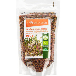 Zmes semien na klíčenie 2 BIO - brokolica, ružová reďkovka, ďatelina 200g