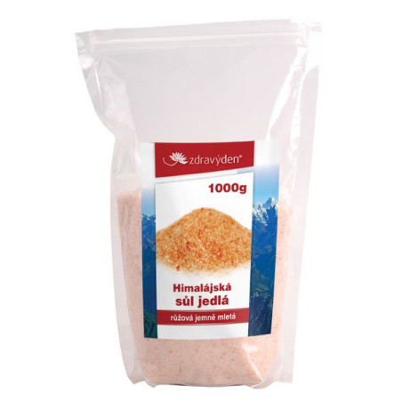 Himalájska ružová jedlá soľ jemne mletá 1000g
