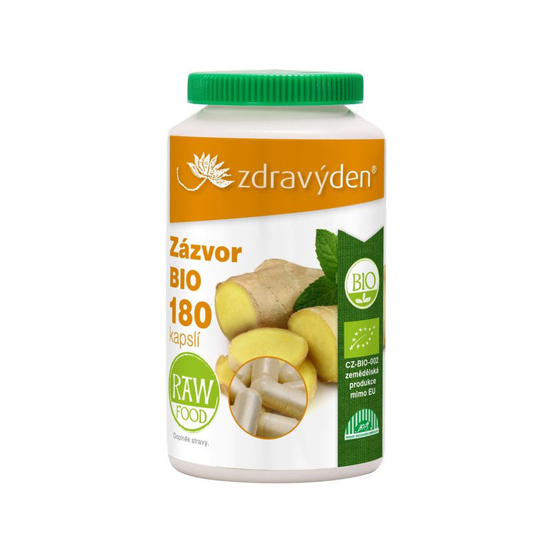 Zázvor BIO 180 kapsúl