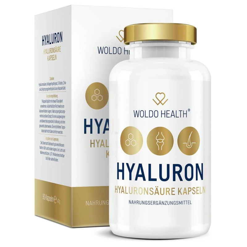 WoldoHealth Hyaluronsäure 90 Kapseln