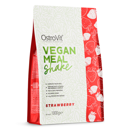 Ostrovit Wegański koktajl 1000 g truskawka