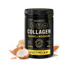 Discover the power of collagen powder types 1 and 3, enriched with high quality Ovomet eggshell membrane. This dietary supplement contains 19 essential amino acids that are a key source of protein for your body. Ovomet combines the natural power of eggshells and their unique composition to provide science-based health and beauty benefits.
