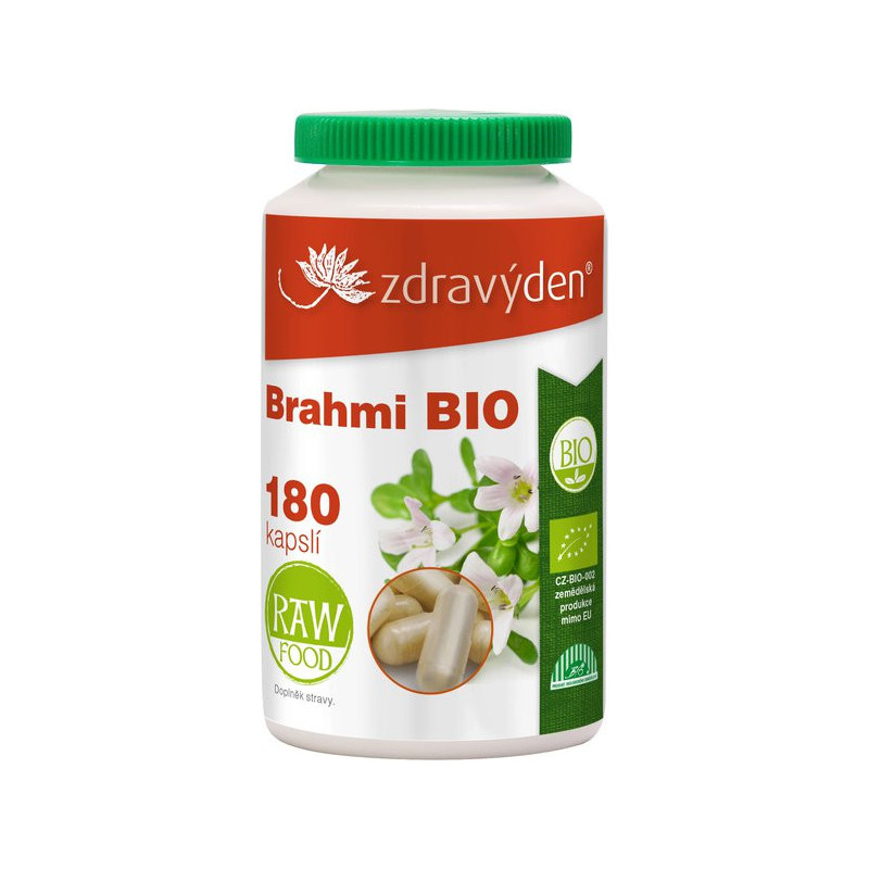 Zdravý deň Brahmi Bio 180 kapsúl