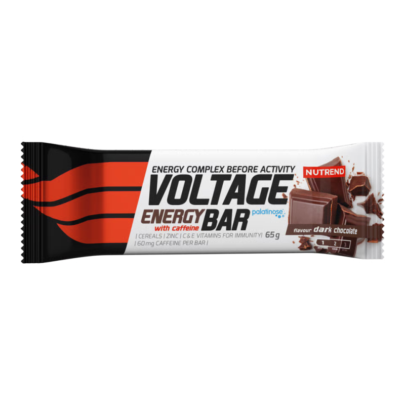 Voltage Energy Bar 65g with Caffeine dark chocolate