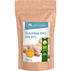 Zdravý den White chocolate BIO 40% 100g