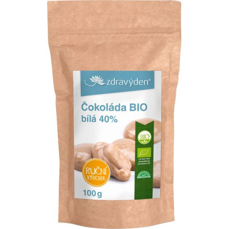 Biela čokoláda BIO 40% 100g