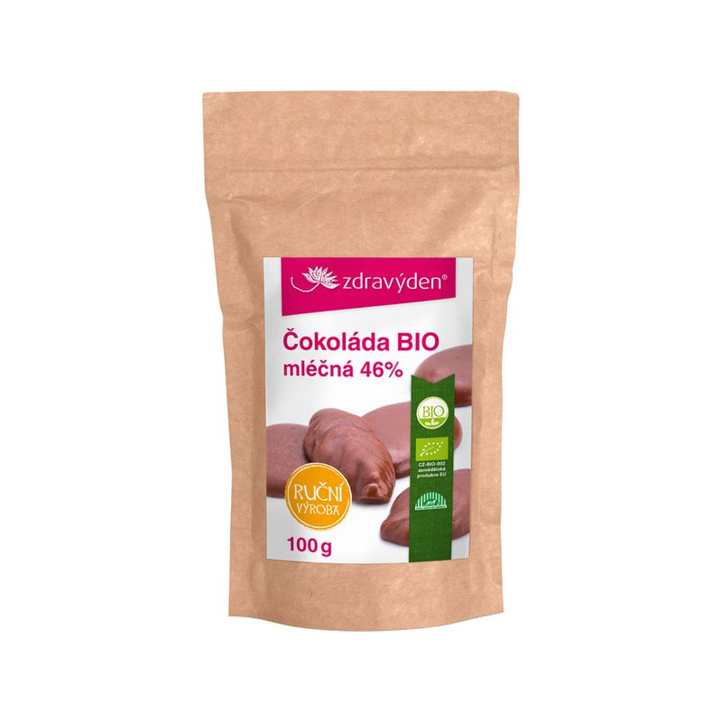 Mliečna čokoláda BIO 46% 100g