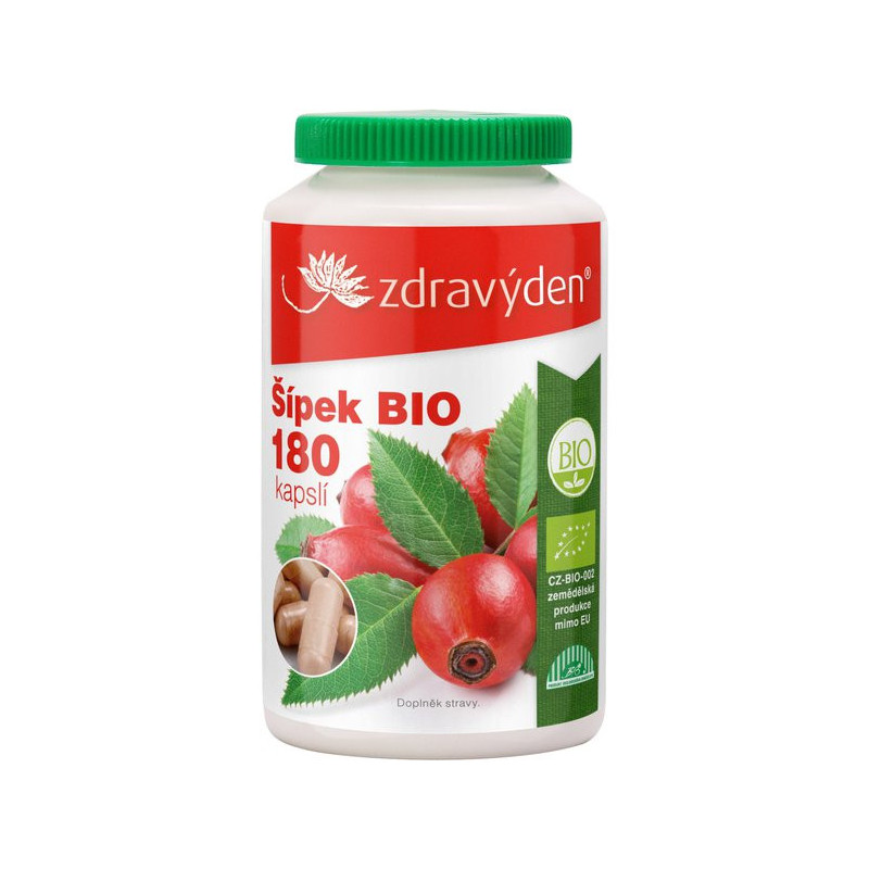 Zdravý den Dzika róża BIO 180 kapsułek