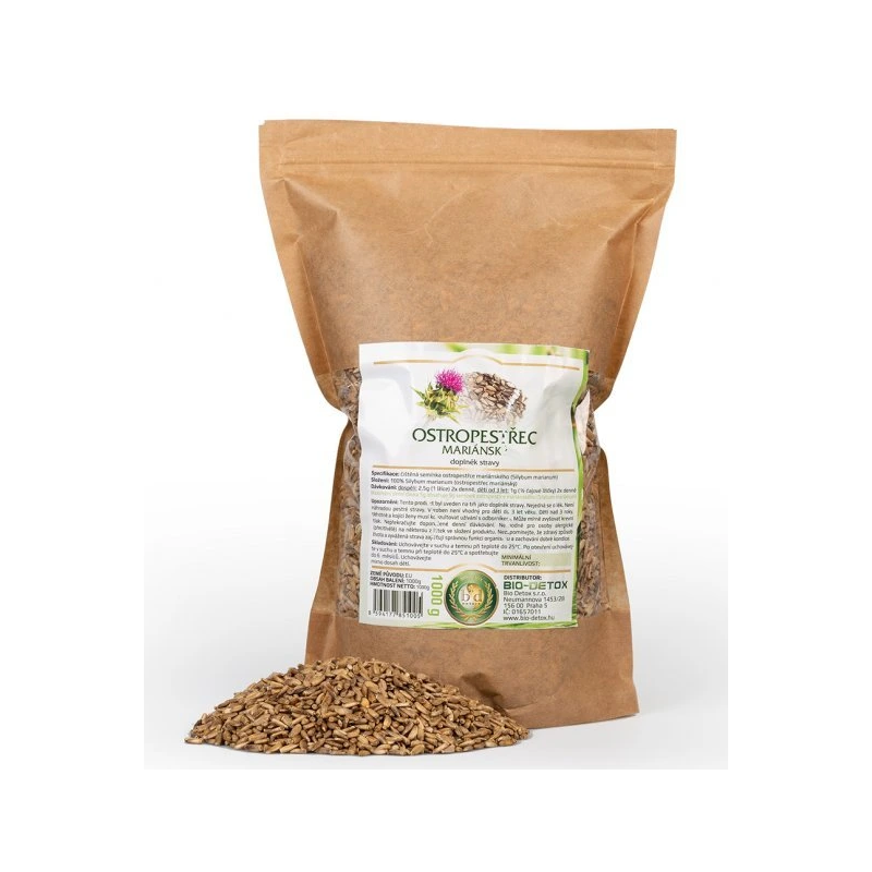 Bio-Detox Ostropestrec mariánsky CELÉ SEMIENKO - 1000g