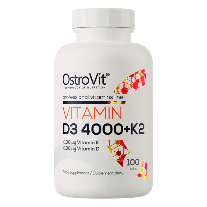 Ostrovit Witamina D3 4000 j.m. + K2 100 tabletek