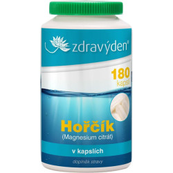 Horčík (citrát horečnatý) 180 kapsúl