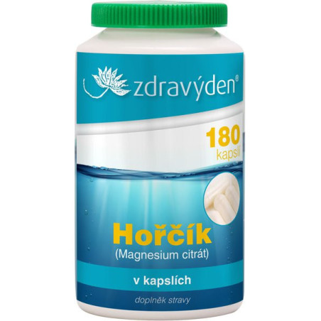 Horčík (citrát horečnatý) 180 kapsúl