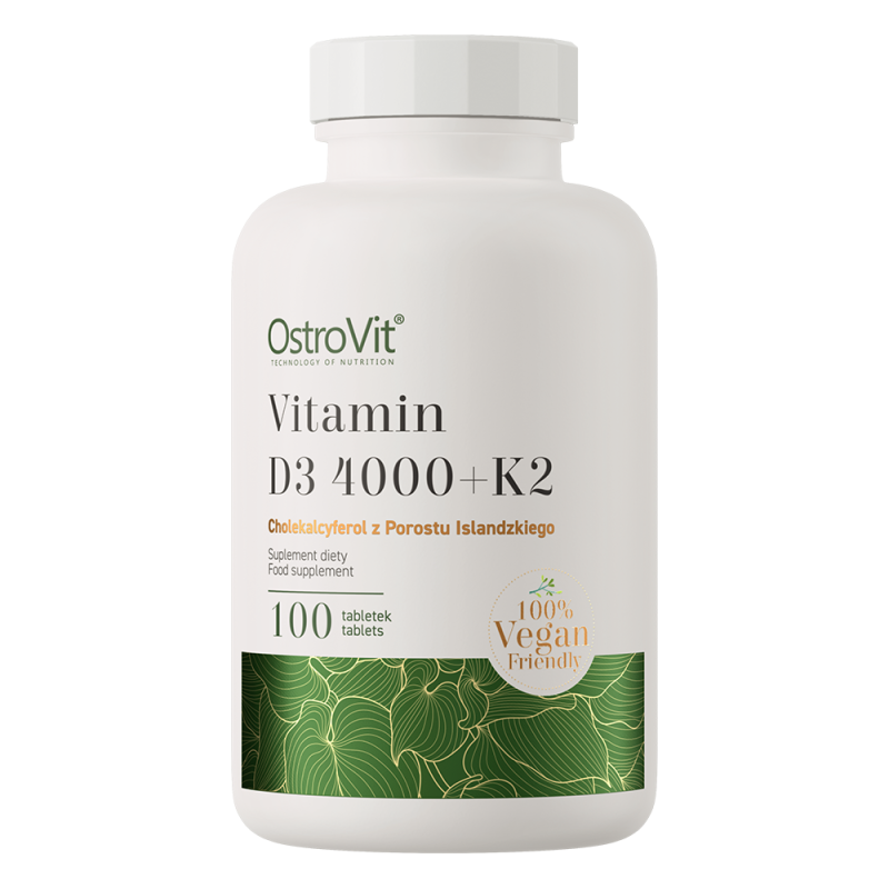 Ostrovit Vitamin D3 4000 IU + K2 VEGE 100 tablets