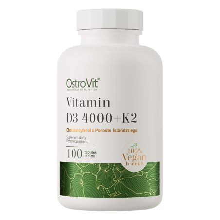 Ostrovit Vitamin D3 4000 IU + K2 VEGE 100 tablets