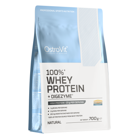 OstroVit 100% Whey Protein + DigeZyme 700 g - natural