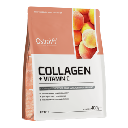 Ostrovit Collagen + Vitamin C 400g - brzoskwinia